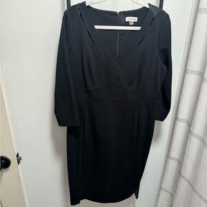 Calvin Klein black longsleeve dress